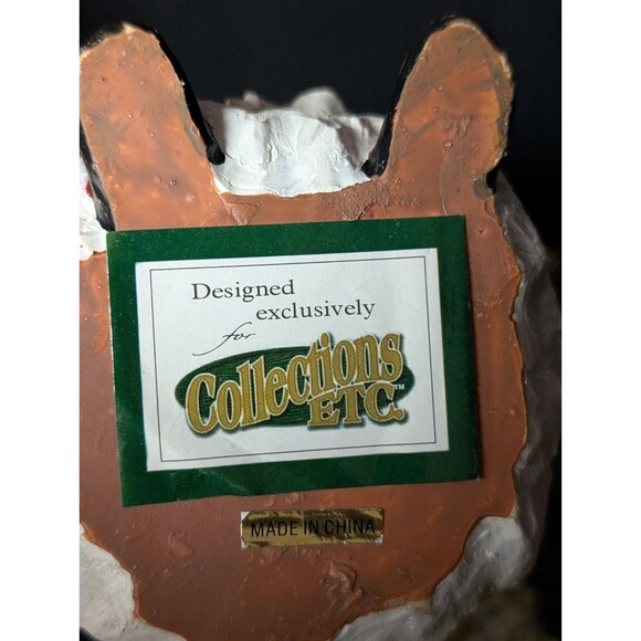 Vintage Santa And Mrs Clause With Table Resin Figurines Christmas Decorations - Picture 8 of 9